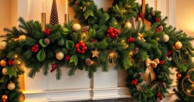 holiday mantel decor sets