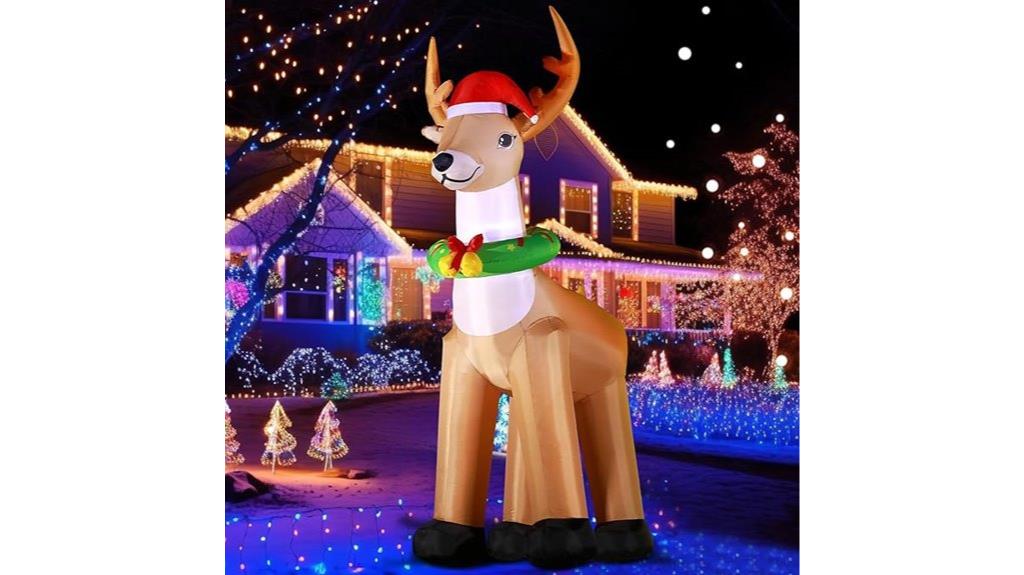 inflatable reindeer christmas decor