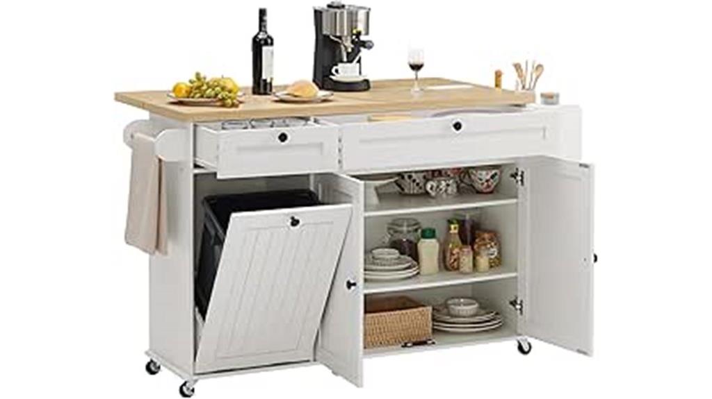 kitchen cart with outlets