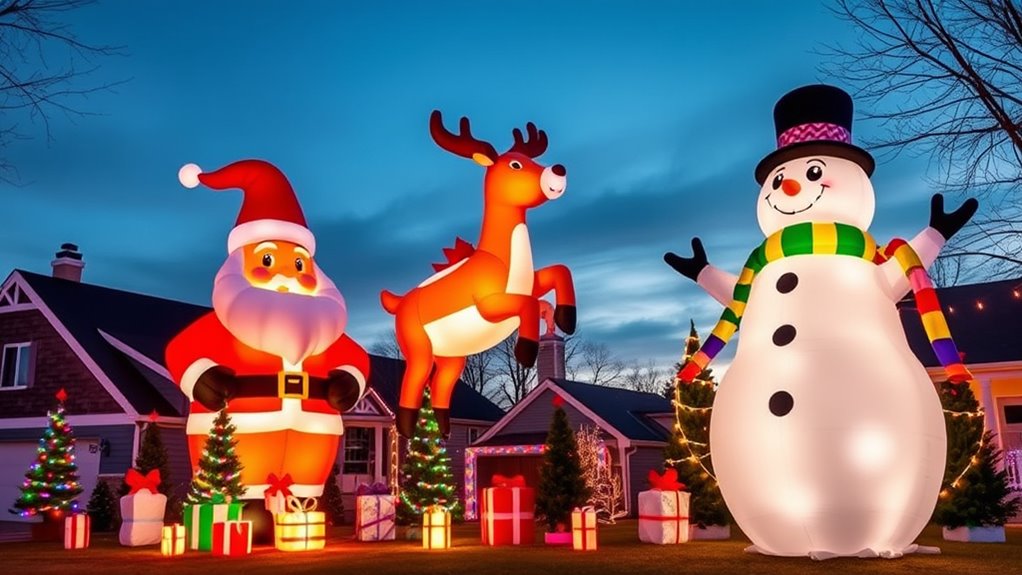large festive inflatable decorations