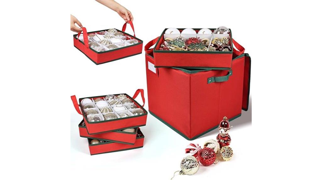 large foldable ornament organizer