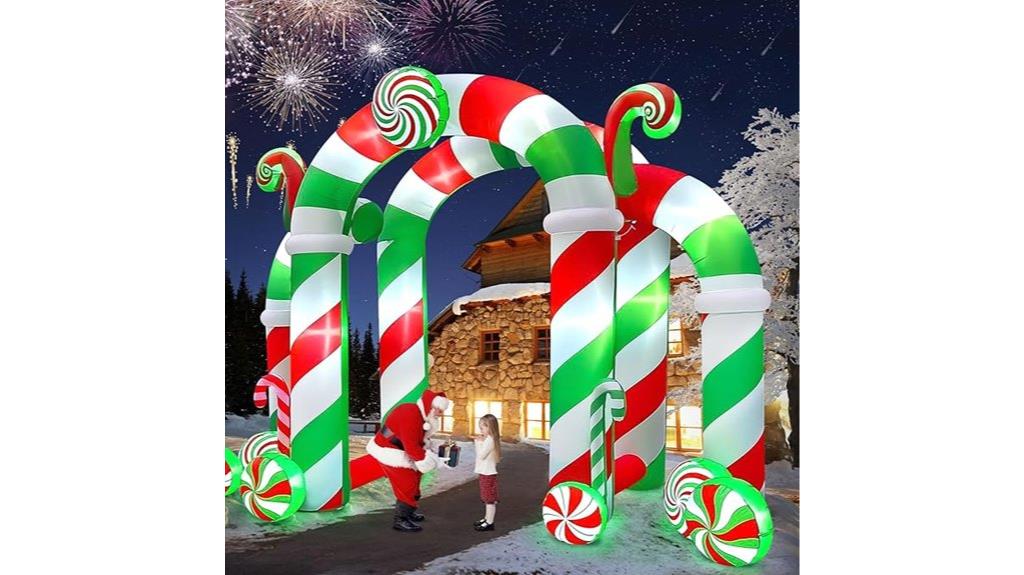 large inflatable christmas arch