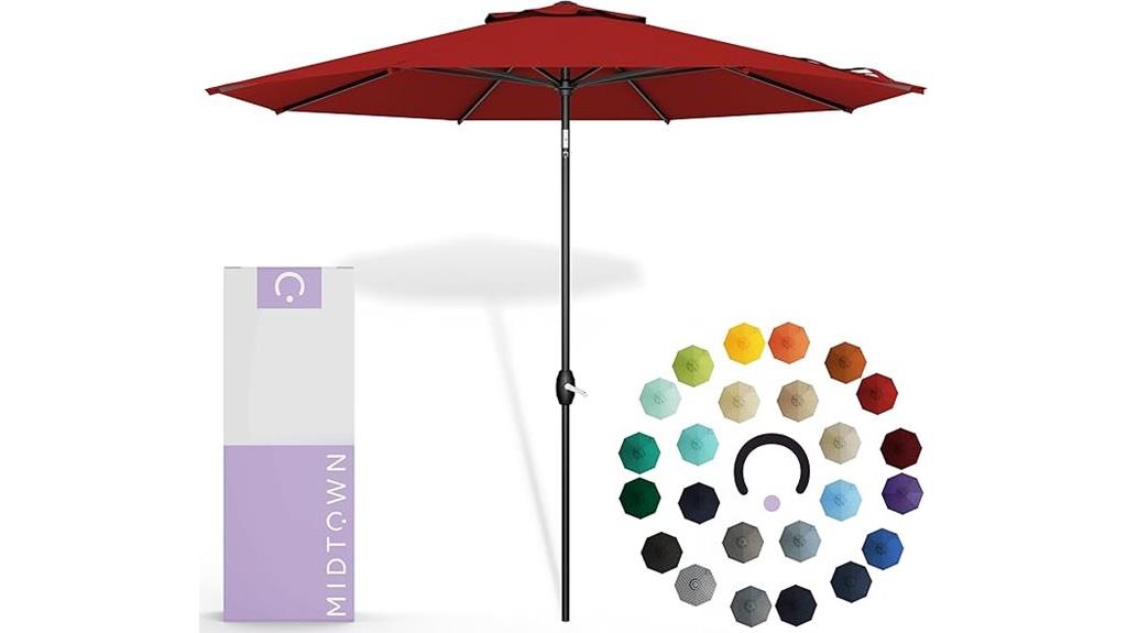 large midtown sunbrella umbrella