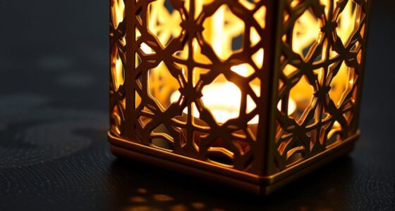lattice design candle holder