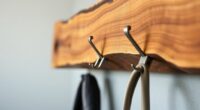 live edge custom coat rack