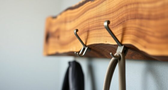 live edge custom coat rack
