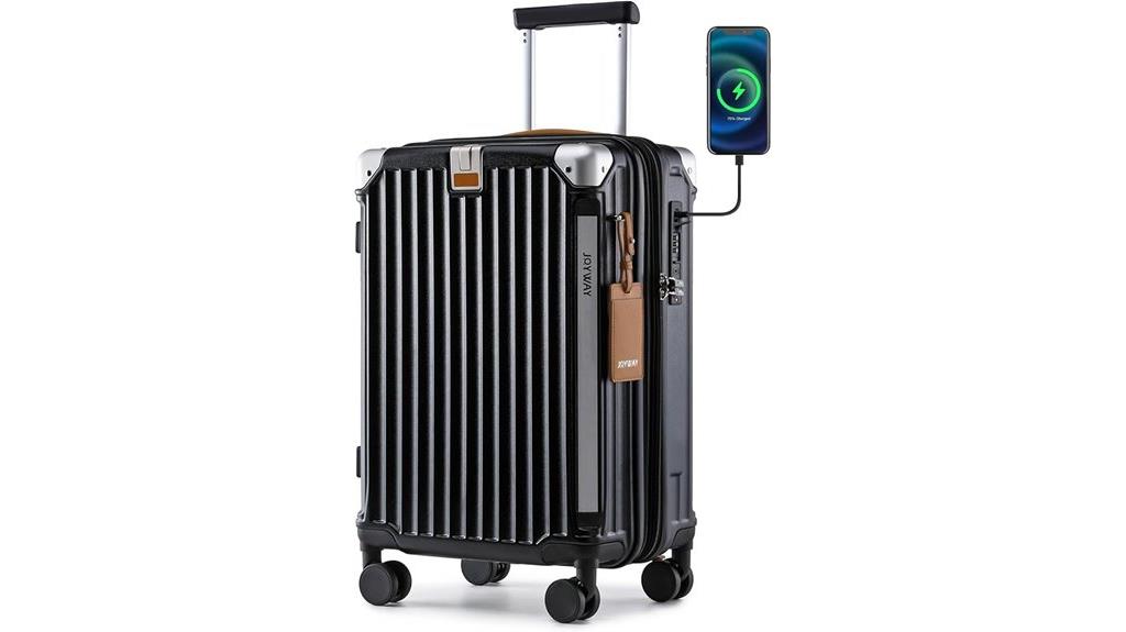 luggage with usb tsa