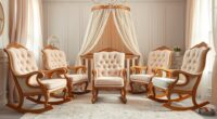 luxurious nursery rocking chairs