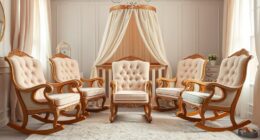 luxurious nursery rocking chairs