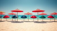 luxury beach umbrellas selection