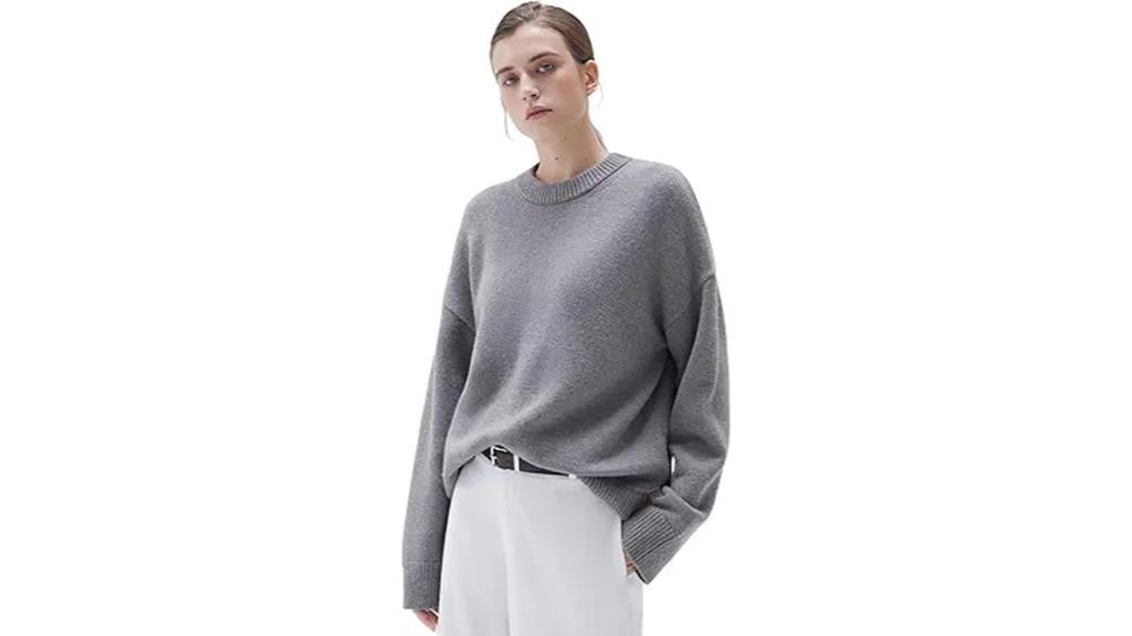 luxury cashmere oversized sweater