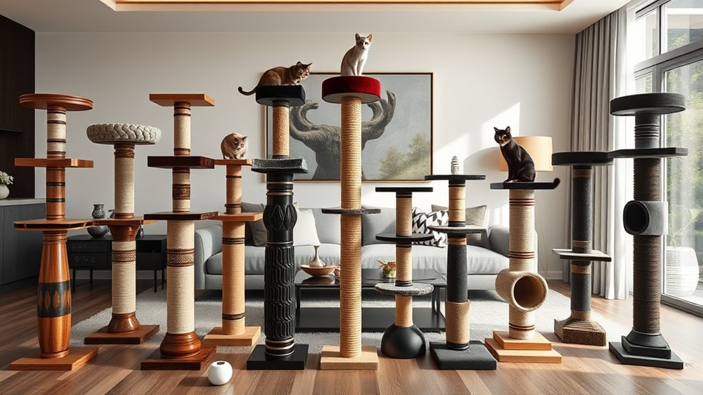 luxury cat scratching posts