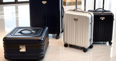 luxury durable travel luggage