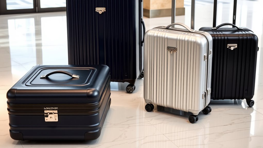 luxury durable travel luggage