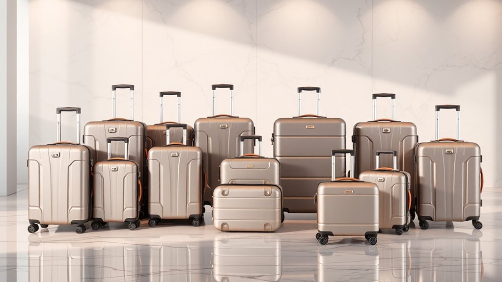 luxury expandable suitcase sets