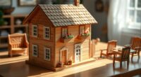 luxury handcrafted wooden dollhouses