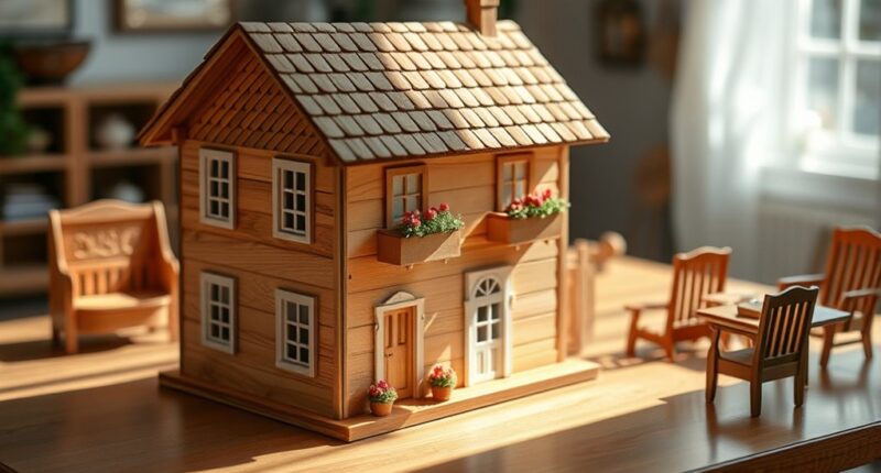 luxury handcrafted wooden dollhouses