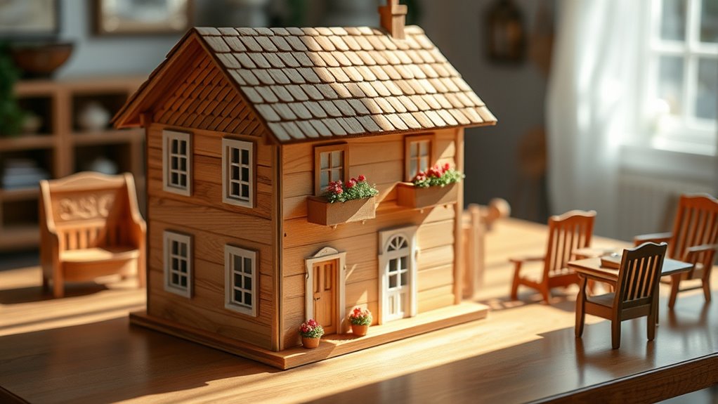 luxury handcrafted wooden dollhouses