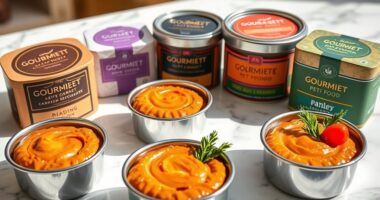 luxury pet food selections