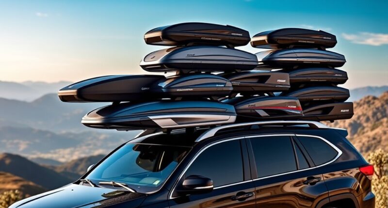 luxury roof cargo boxes