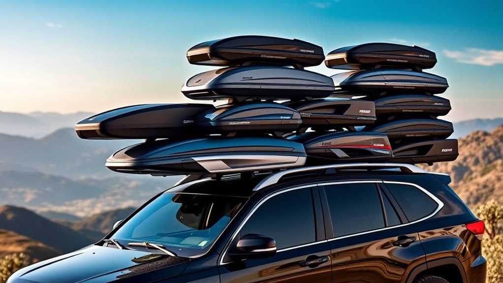 luxury roof cargo boxes