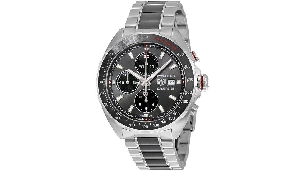 luxury silver automatic watch
