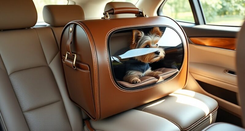 luxury travel dog carriers