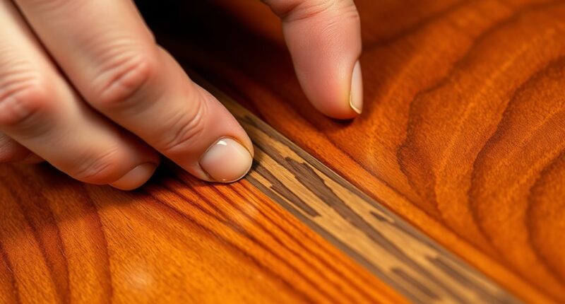 matching veneer grain color