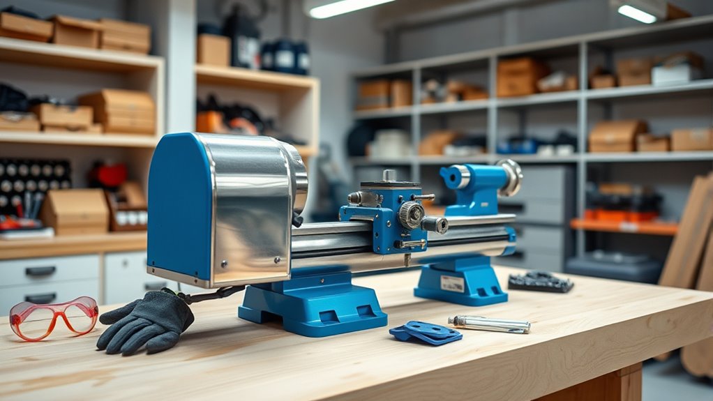 mini lathe safety setup