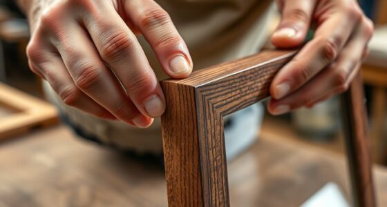 mitered corners glass inserts