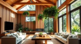 nature inspired wooden interiors