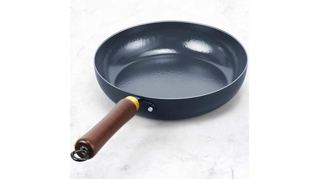 nonstick enameled steel pan