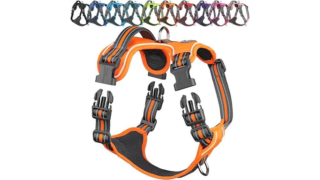 orange xs dog harness
