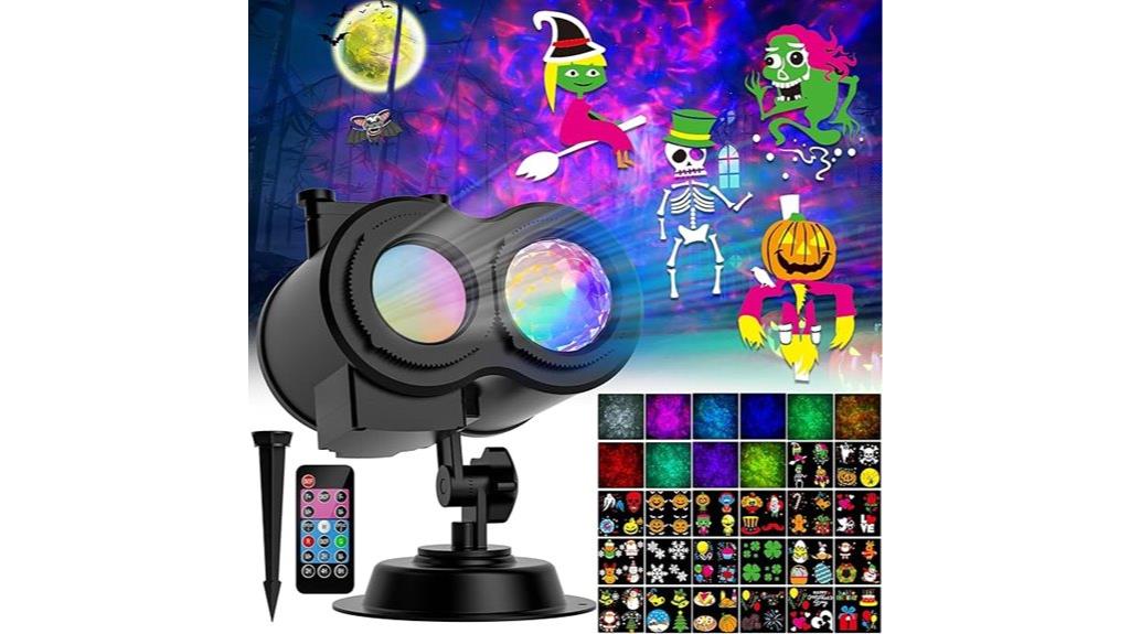 outdoor holiday light projector