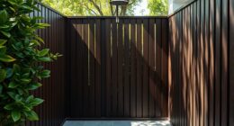 outdoor privacy shower enclosure
