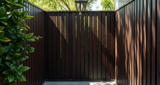 outdoor privacy shower enclosure