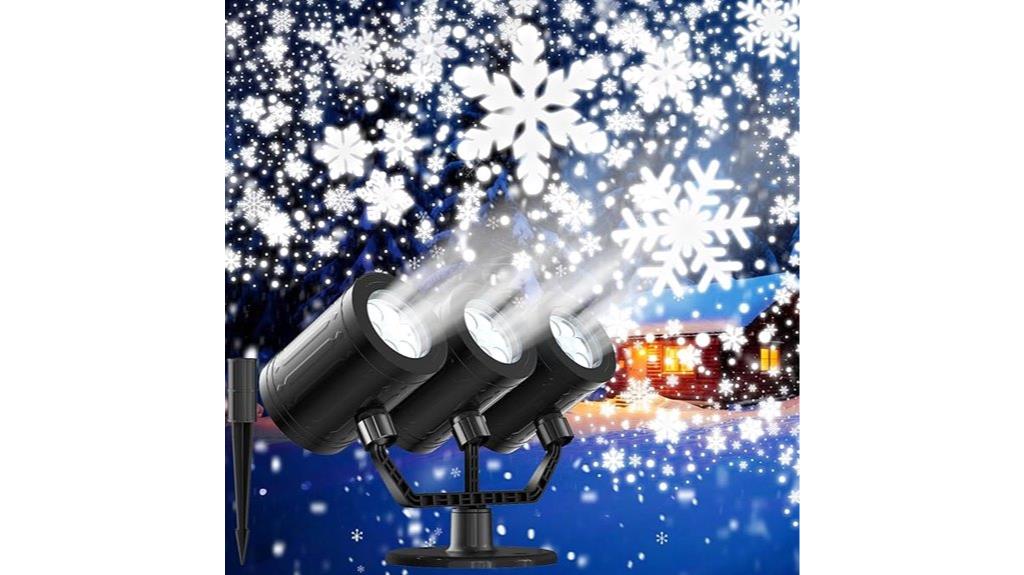 outdoor snowflake christmas lights