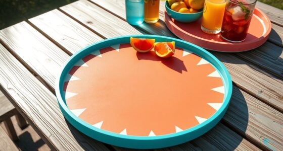 outdoor summer serving trays