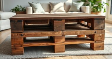 pallets to rustic tables