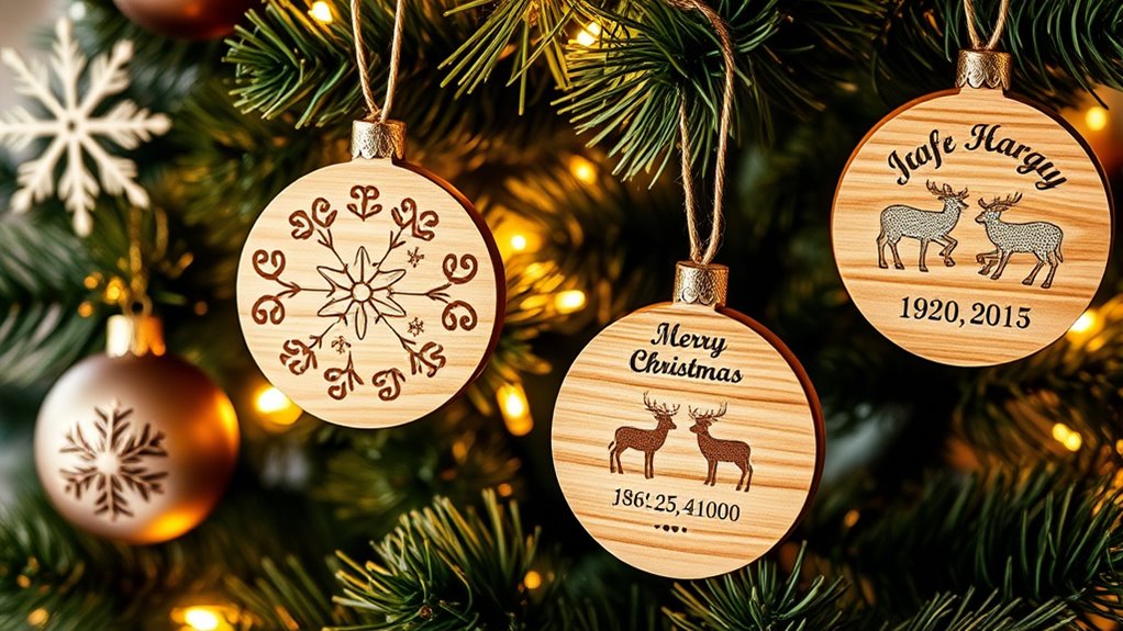 personalized wooden holiday keepsakes