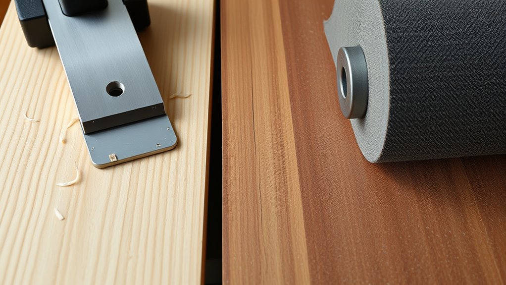 planer removes bulk sander smooths