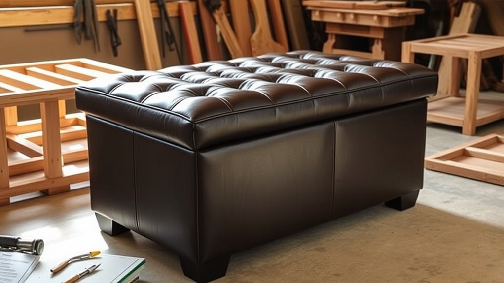 polished diy storage ottoman