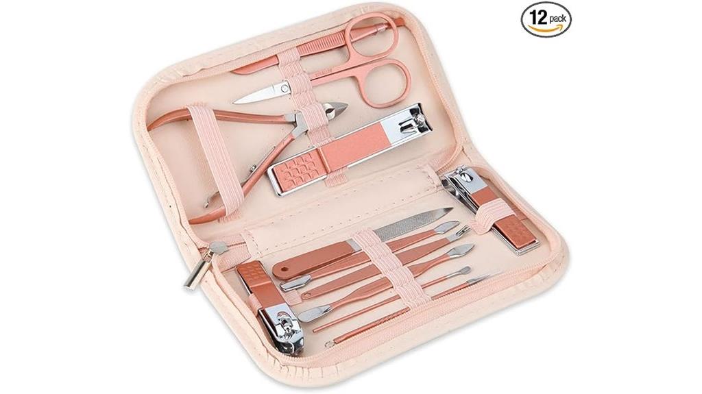 portable pink manicure kit