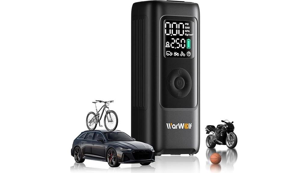 portable tire inflator gauge