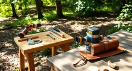 portable woodworking tools and methods
