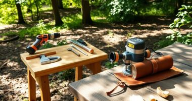 portable woodworking tools and methods