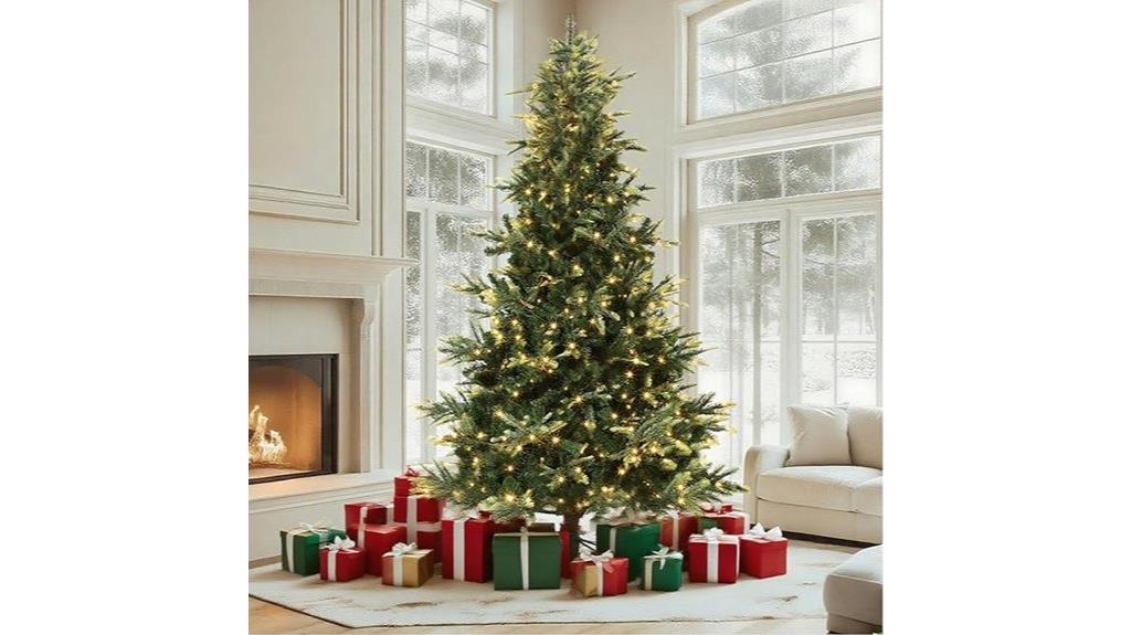 pre lit 9 ft christmas tree