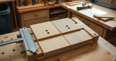 precise dowel jig setup