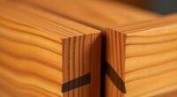 precise hand cut dovetails