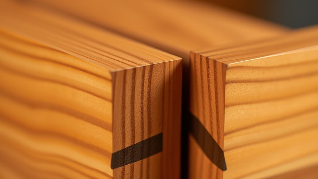 precise hand cut dovetails